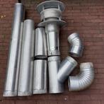 Aluminium rookgas doorvoermaterialen 130mm, Doe-het-zelf en Verbouw, Verwarming en Radiatoren, Overige typen, Zo goed als nieuw