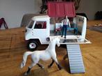 Schleich dierenambulance, met paard en poppetje., Ophalen of Verzenden, Zo goed als nieuw, Paard, Beeldje of Figuurtje