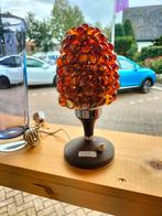 Vintage Amber Bollen Tafellamp druiven, Ophalen of Verzenden