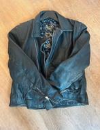 Vintage leren motorjack, Ophalen of Verzenden, Gedragen, Zwart