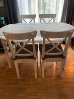 Ikea eethoek Ingolf, Huis en Inrichting, Ophalen, Zo goed als nieuw, 4 tot 6 stoelen