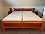 Kersenhouten bed, Ophalen, Tweepersoons, 180 cm, Hout