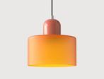 2x Hanglamp rose-geel glas pendant, Ophalen of Verzenden, Nieuw, Glas, Minder dan 50 cm