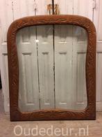 nr. R767 oude raam met sierglas, Doe-het-zelf en Verbouw, Deuren en Horren, Niet ingevuld, Niet ingevuld, Niet ingevuld