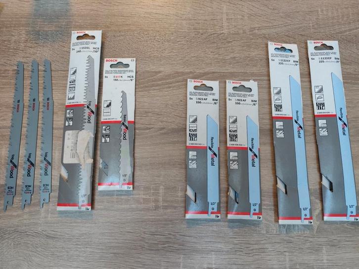 Bosch recipro zaagbladen nieuw, Doe-het-zelf en Verbouw, Gereedschap | Machine-onderdelen en Toebehoren, Nieuw, Ophalen