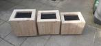 Houten Bloembakken Set, Ophalen, Minder dan 60 cm, Vierkant, Nieuw