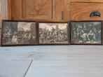 Set van 3 ingelijste reproducties Jan Steen, Ophalen of Verzenden
