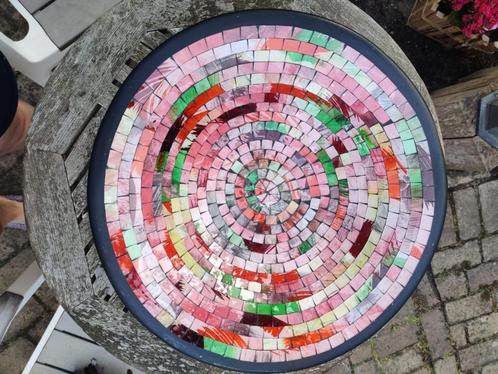 Kleurrijke mozaïekschaal – handgemaakt – Ø 45 cm, Boeken, Auto's | Folders en Tijdschriften, Zo goed als nieuw, Ophalen