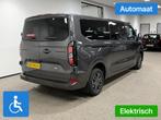 Ford Transit Custom L2H1 Rolstoelbus Automaat HYBRIDE 4+1, Auto's, Bestelauto's, 12 maanden, Gebruikt, Zwart, 4 cilinders