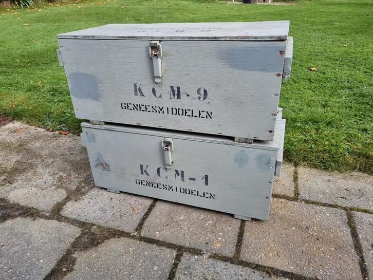 Vintage houten kisten, Antiek en Kunst, Curiosa en Brocante, Ophalen