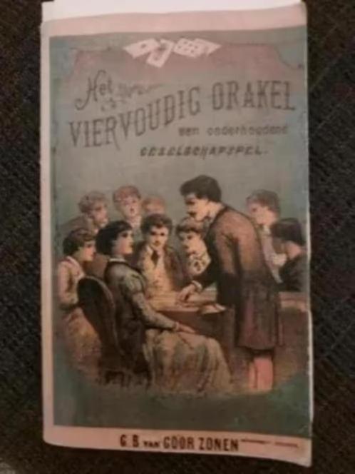 Het viervoudig orakel / een onderhoudend gezelschapspel, Boeken, Hobby en Vrije tijd, Zo goed als nieuw, Ophalen of Verzenden