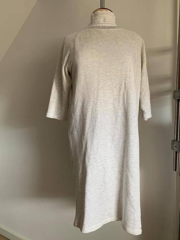 Scotch&Soda lange sweater jurk 3/4 mouw grijs S/36, Kleding | Dames, Jurken, Zo goed als nieuw, Maat 36 (S), Grijs, Knielengte