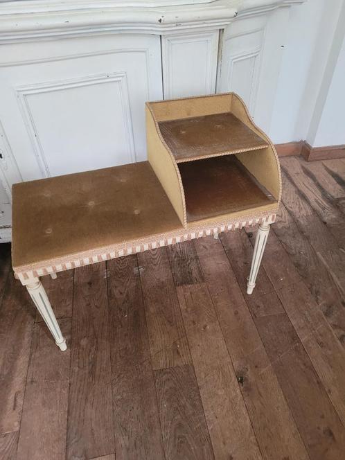 Vintage fluwelen bankje boudoir bankje slaapkamer bankje, Antiek en Kunst, Curiosa en Brocante, Ophalen