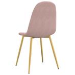 Eetkamerstoelen 4 st fluweel roze gratis bezorgd, Huis en Inrichting, Stoelen, Nieuw, Vier, Kunststof, Ophalen of Verzenden