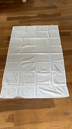 Witte ledikant laken / box laken 100% katoen Hema geborduurd, Jongetje of Meisje, Ophalen of Verzenden, Zo goed als nieuw, Wit