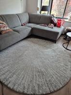 Grijs gemêleerd rond vloerkleed - 2 meter diameter, Huis en Inrichting, Ophalen, Gebruikt, Rond, 200 cm of meer