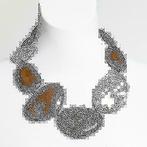 Nieuwe ketting van Manouk bruin grote stenen., Sieraden, Tassen en Uiterlijk, Kettingen, Ophalen of Verzenden, Nieuw