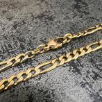 14k gouden ketting figaro schakel massief italy, Sieraden, Tassen en Uiterlijk, Kettingen, Ophalen of Verzenden, Nieuw, Goud
