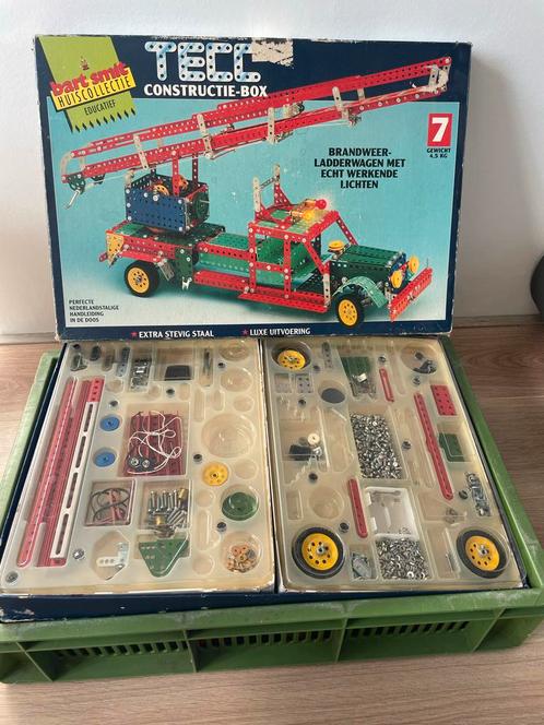 TECC Constructie-Box nr. 7 Brandweer Ladderwagen, Antiek en Kunst, Antiek | Speelgoed, Ophalen
