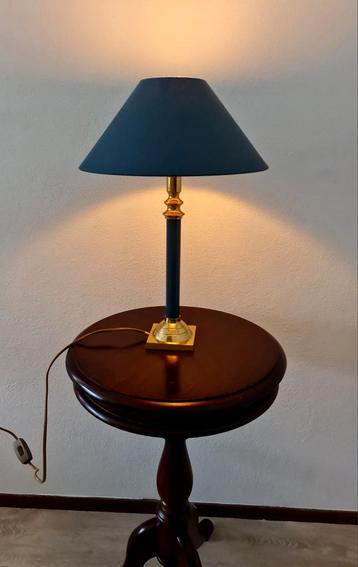 Caravell schemerlamp met geplooide kap klassiek blauw super  beschikbaar voor biedingen