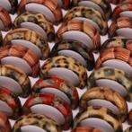 partij 20x  houten ringen  Etnische Stijl nieuw 0,40 ct.pst., Ophalen, Nieuw, Overige materialen, Dame of Heer