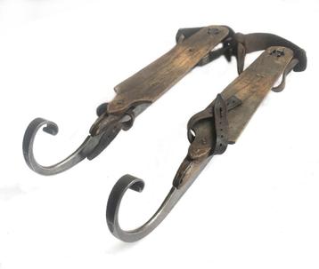 Antieke krulschaatsen ca.1850 gemerkt CB (C.Bos, Numansdorp) beschikbaar voor biedingen