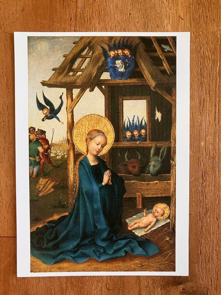 Stephan Lochner - Aanbidding van het Kind, Antiek en Kunst, Antiek | Religie, Ophalen of Verzenden