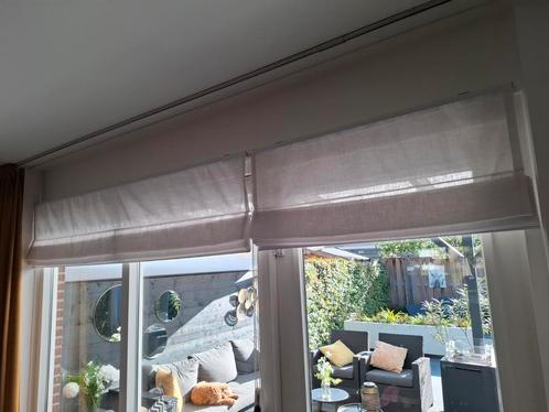 In between vouwgordijnen wit, Huis en Inrichting, Stoffering | Gordijnen en Lamellen, Gebruikt, 100 tot 150 cm, Wit, Ophalen
