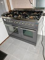 Boretti 6-pits Gasfornuis met dubbele oven, Gebruikt, 60 cm of meer, Ophalen of Verzenden, Gas