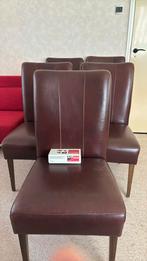 Bruine leren stoelen, Ophalen, Bruin, Klassiek, Leer