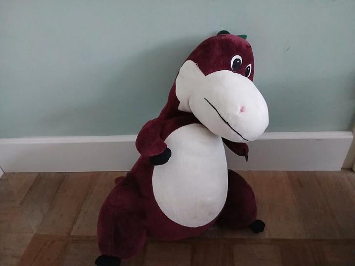 Grote Dino Knuffel - Zacht en Leuk!, Kinderen en Baby's, Speelgoed | Knuffels en Pluche, Zo goed als nieuw, Overige typen, Ophalen of Verzenden
