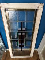 Antiek Glas in Lood Raam - Jaren '30, Doe-het-zelf en Verbouw, Glas en Ramen, Ophalen, Gevelraam of Ruit, Gebruikt, 80 tot 120 cm