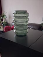 Glazen Bloemenvaas - Groen, Ophalen of Verzenden, Minder dan 50 cm, Groen, Glas