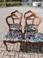Set 4 antieke stoelen biedermeijer stoelen opnieuw gestoffee, Ophalen of Verzenden, Zo goed als nieuw, Eén