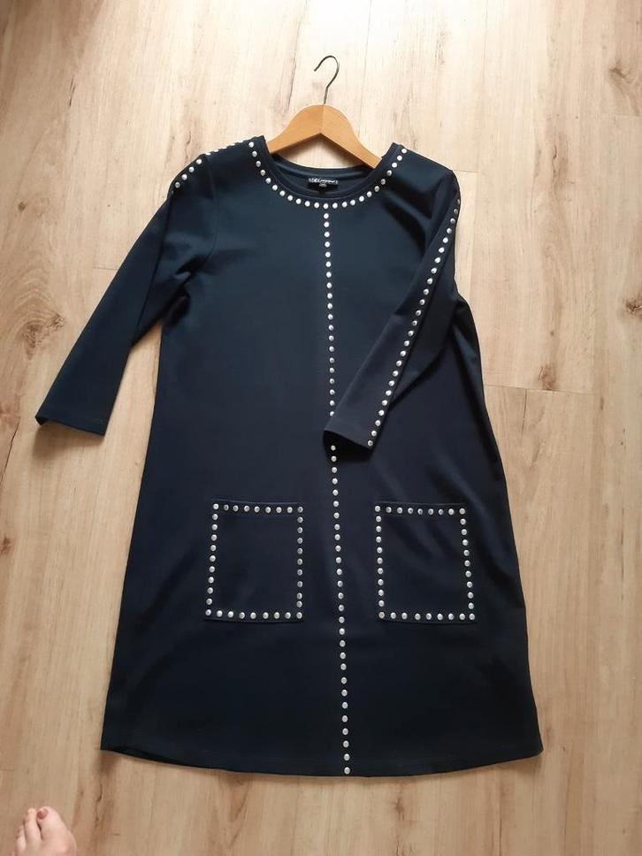 Navy jurk van Didi maat M, Kleding | Dames, Jurken, Zo goed als nieuw, Maat 38/40 (M), Blauw, Ophalen of Verzenden