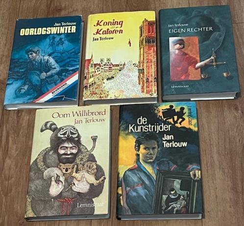 5x Jan Terlouw. Oorlogswinter en Eigen rechter. Katoren. HC, Boeken, Kinderboeken | Jeugd | 10 tot 12 jaar, Gelezen, Fictie, Ophalen of Verzenden