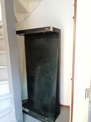 Grote zwarte salontafel (hout)