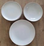 Pakket witte borden servies, Huis en Inrichting, Keuken | Servies, Ophalen, Gebruikt, Bord(en), Overige stijlen