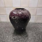 Grote fruitvaas - diep paars, Overige kleuren, Aardewerk of Porselein, Nieuw, Ophalen of Verzenden