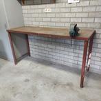 Werkbank met bankschroef, Ophalen of Verzenden, Gebruikt, Minder dan 70 cm, Bankschroef