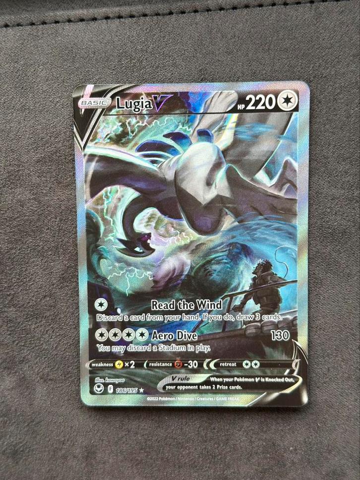 Lugia V 186/195, Hobby en Vrije tijd, Verzamelkaartspellen | Pokémon, Zo goed als nieuw, Meerdere kaarten, Ophalen of Verzenden