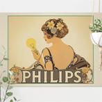 PHILIPS Lightbulb Lamp Art Deco Kunst Poster, Verzenden, Nieuw, A1 t/m A3, Rechthoekig Staand