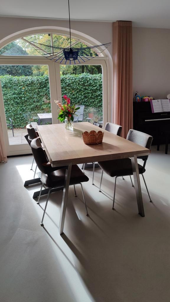 Bert Plantagie Seven - Eetkamertafel 2,20 x 1,00, Huis en Inrichting, Tafels | Eettafels, Gebruikt, 50 tot 100 cm, 200 cm of meer