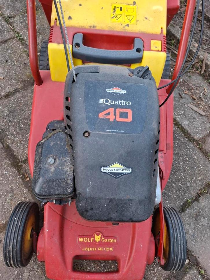 Wolf Garten Spirit 40 EA Benzine Grasmaaier, Tuin en Terras, Grasmaaiers, Gebruikt, Benzine-grasmaaier, 40 t/m 49 cm, Cirkelmaaier