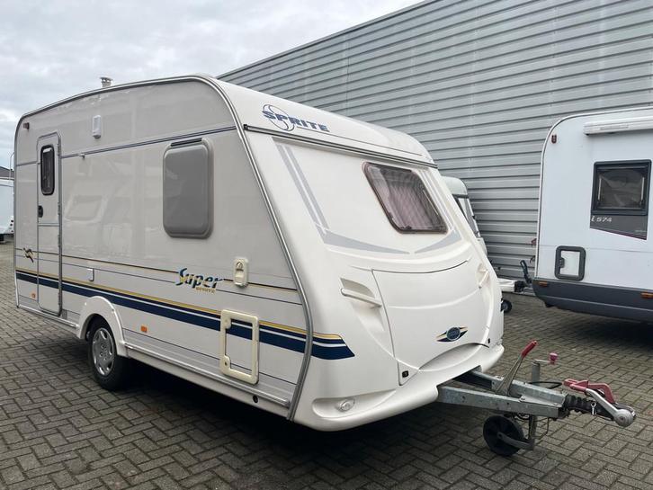 Sprite Super 410, Caravans en Kamperen, Caravans, Bedrijf, tot en met 4, 750 - 1000 kg, Sprite, 5 tot 6 meter, Kachel, Koelkast