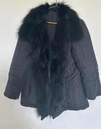Hauber set van 2 met Blauwe vos bont, Ophalen, Zo goed als nieuw, Maat 42/44 (L), Zwart