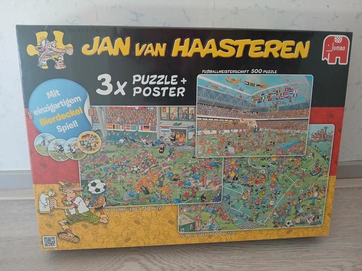 Jan van Haasteren voetbal 3 in 1 Duitse versie 19006., Hobby en Vrije tijd, Denksport en Puzzels, Nieuw, Ophalen of Verzenden