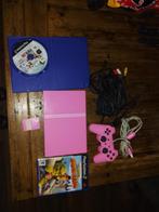 Playstation 2 roze, Spelcomputers en Games, Ophalen, Zo goed als nieuw, Roze, Met 1 controller