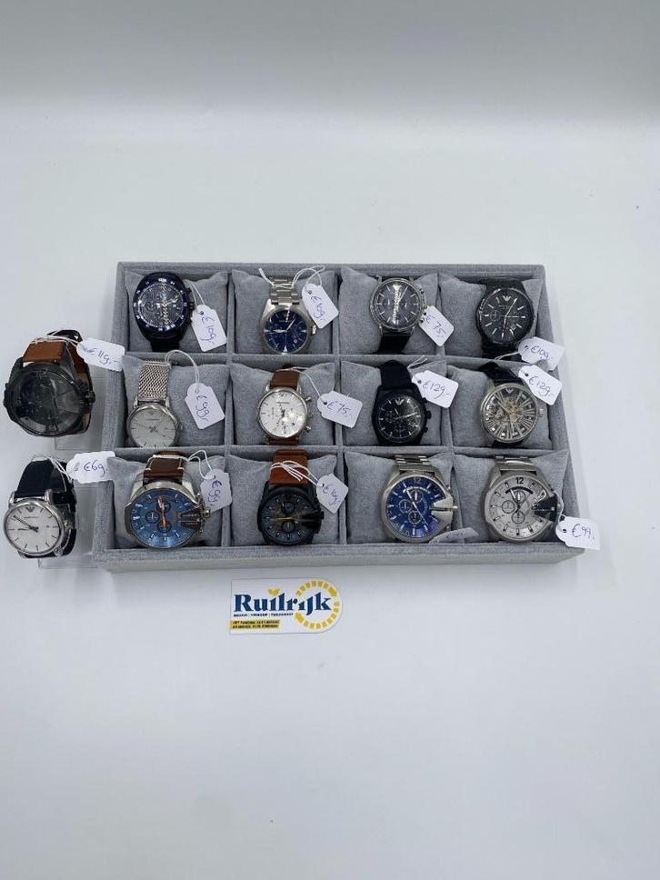 Armani Diesel Michael Kors horloges per stuk verkoop NIEUW, Sieraden, Tassen en Uiterlijk, Horloges | Heren, Nieuw, Polshorloge