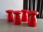 4st Serralunga Porcino paddenstoel stool kruk design krukken, Ophalen, Gebruikt, Kunststof